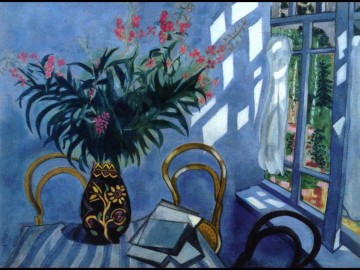  contemporary - Interior with Flowers contemporary Marc Chagall